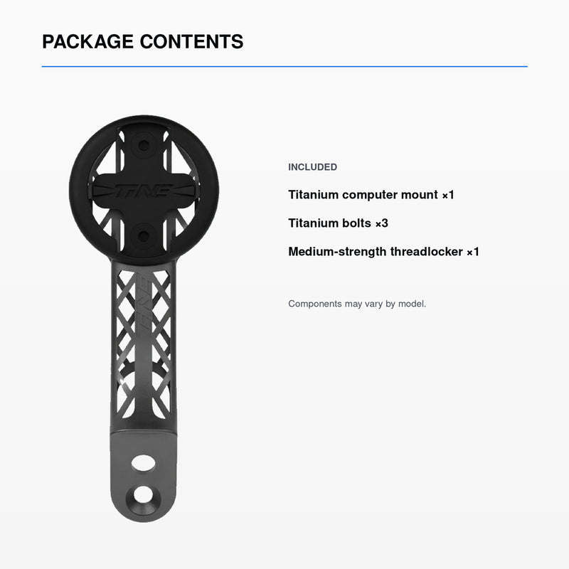 Titanium Computer Mount for THM Frontale & Tibia