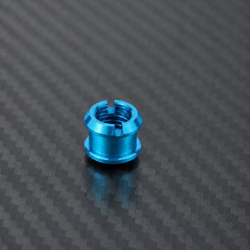 M8 x 10 Titanium Double Chainring Bolt Set - Aqua Blue