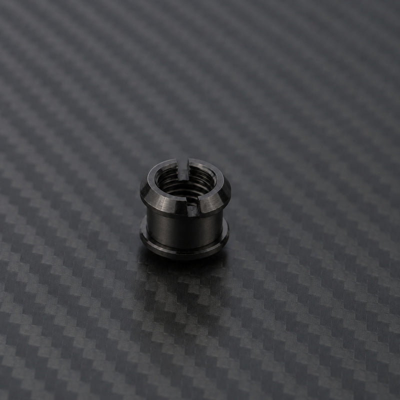 M8 x 10 Titanium Double Chainring Bolt Set - Black