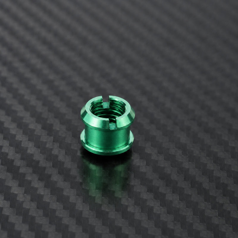 M8 x 10 Titanium Double Chainring Bolt Set - Green