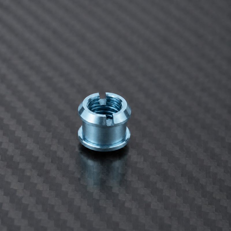 M8 x 10 Titanium Double Chainring Bolt Set - Ice Blue