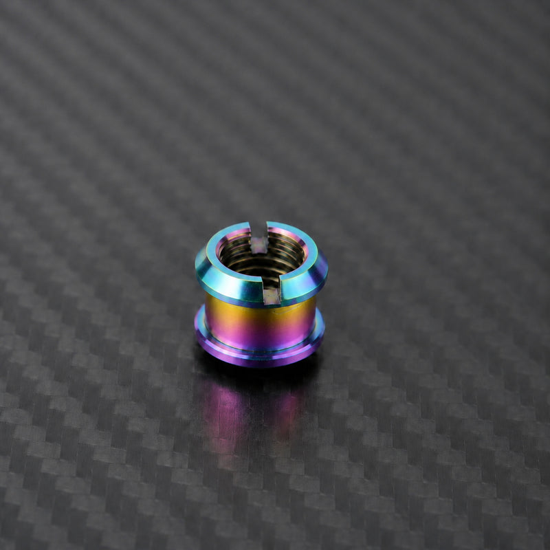 M8 x 10 Titanium Double Chainring Bolt Set - Rainbow