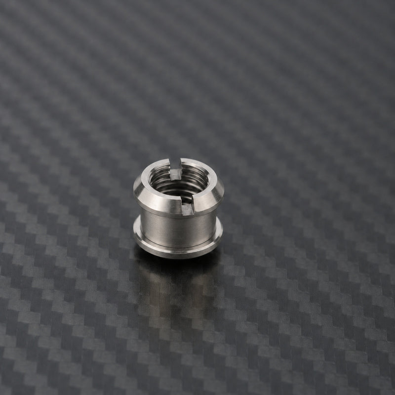 M8 x 10 Titanium Double Chainring Bolt Set - Raw Titanium