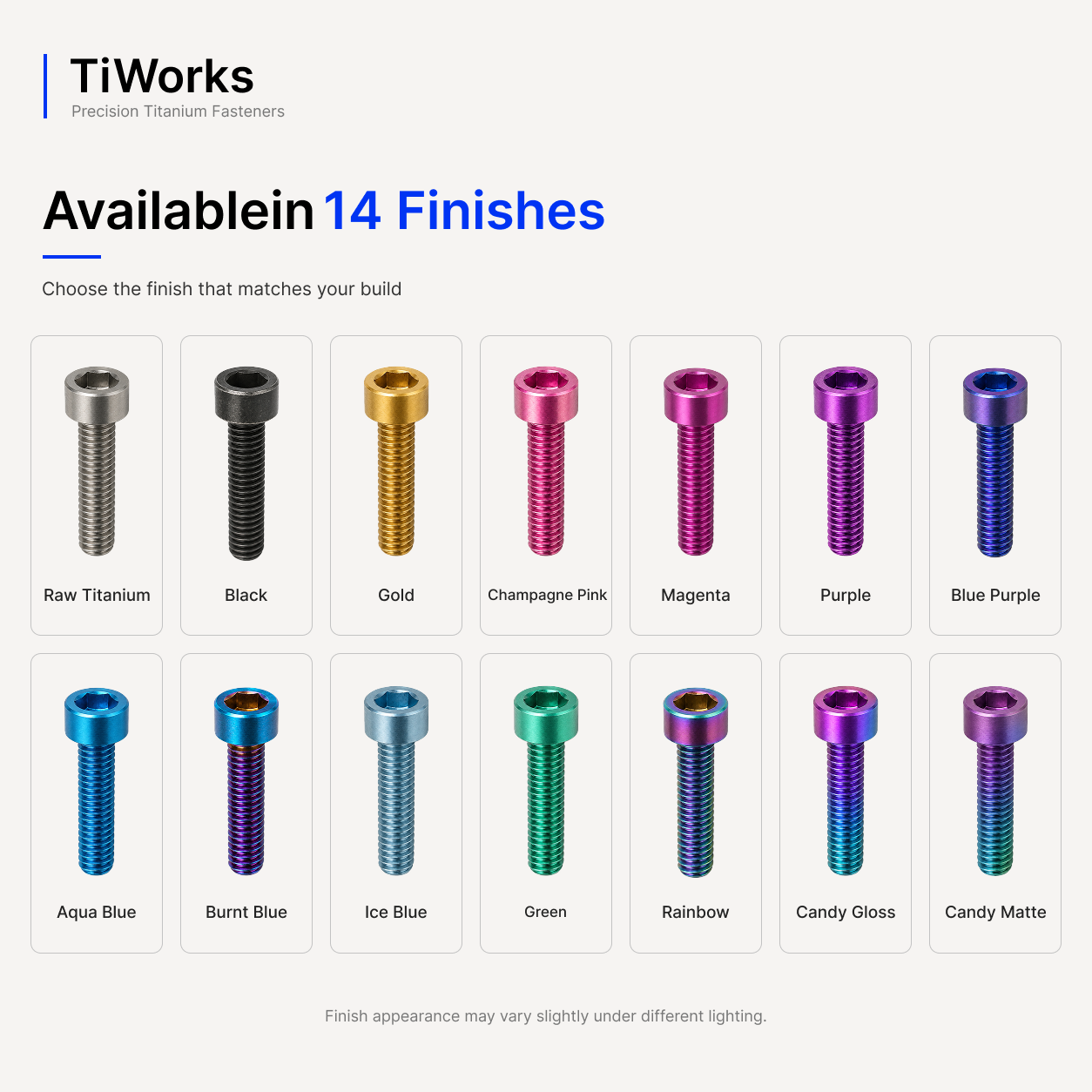 Shimano XTR M9020 Titanium Disc Brake Bolt Kit - available titanium colors