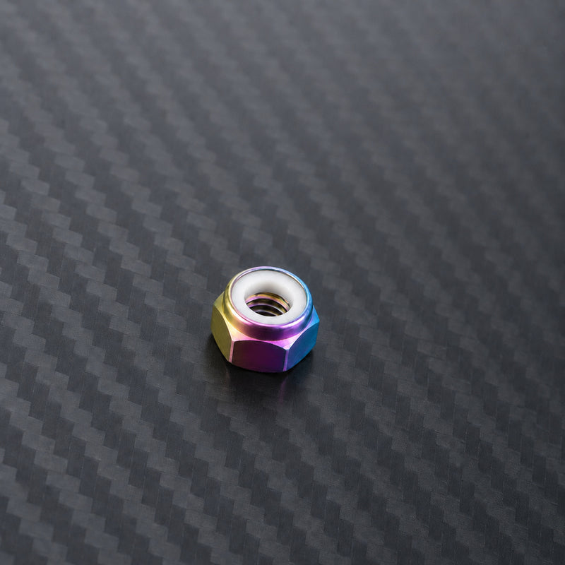 M6 Titanium Nylon Lock Nut - Candy Gloss