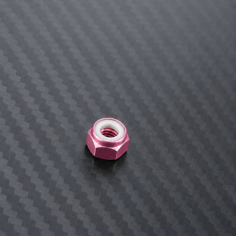 M6 Titanium Nylon Lock Nut - Champagne Pink