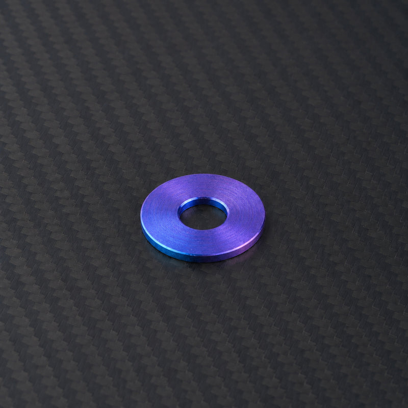 M5 Titanium Flat Washer - Blue Purple
