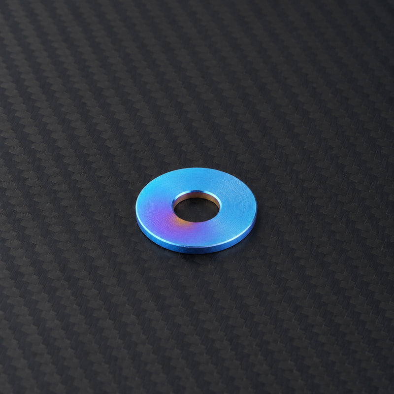 M5 Titanium Flat Washer - Burnt Blue