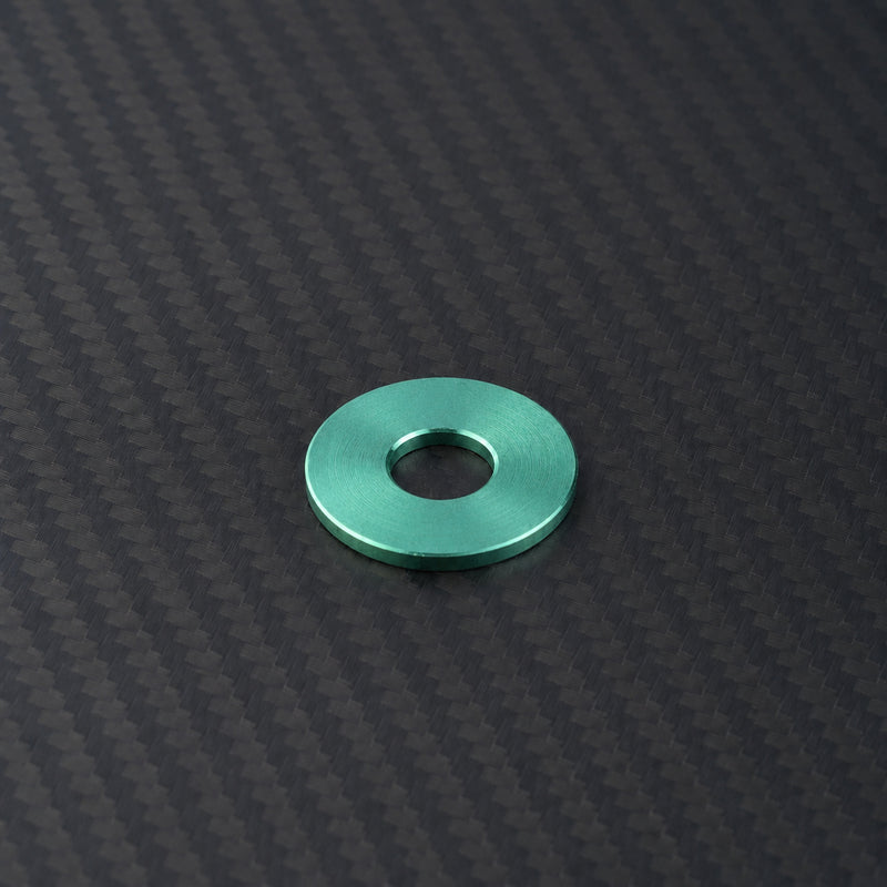 M5 Titanium Flat Washer - Green