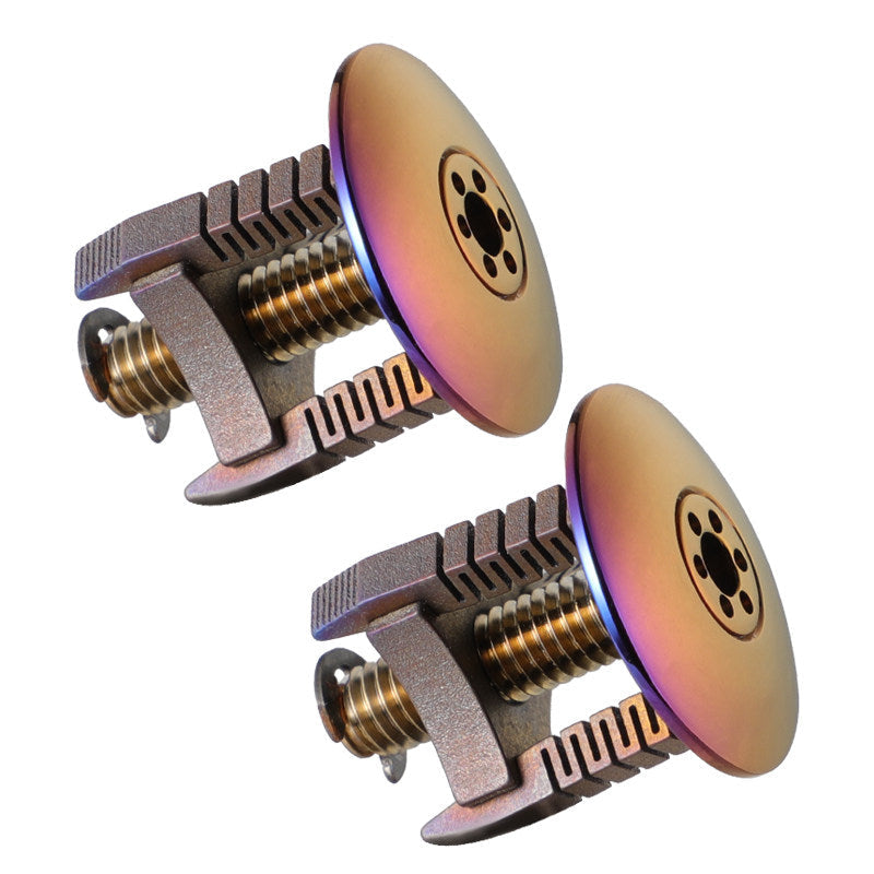 Titanium Bar End Plugs (Set of 2) - Raw