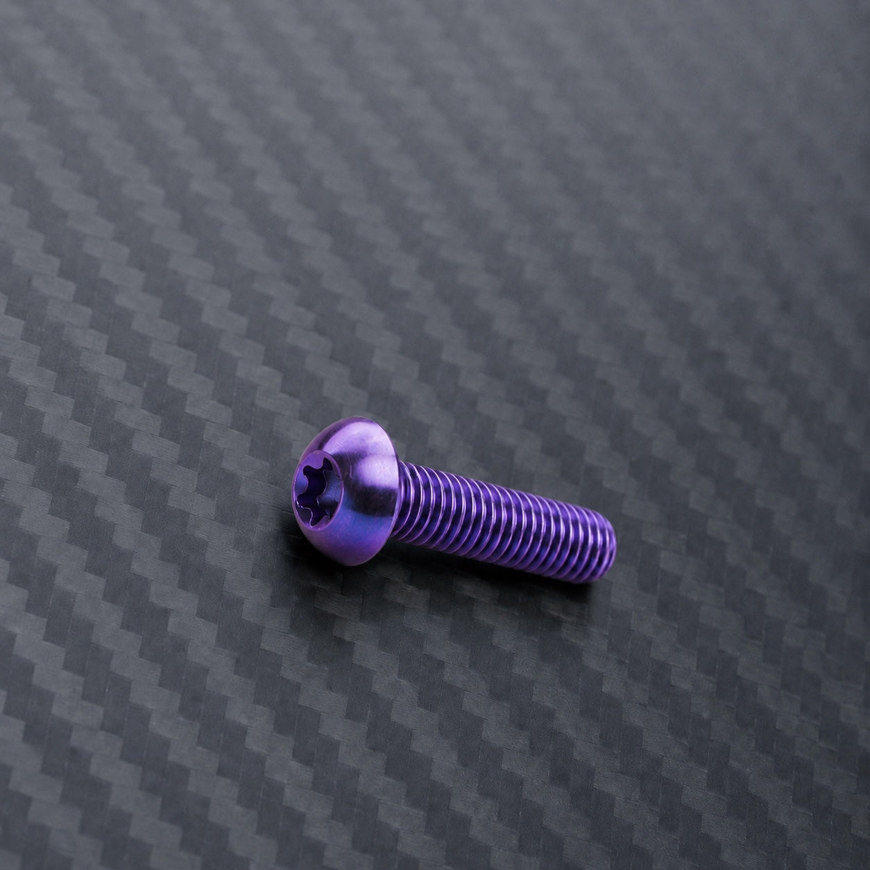 M8 Titanium Button Head Bolt – Blue Purple