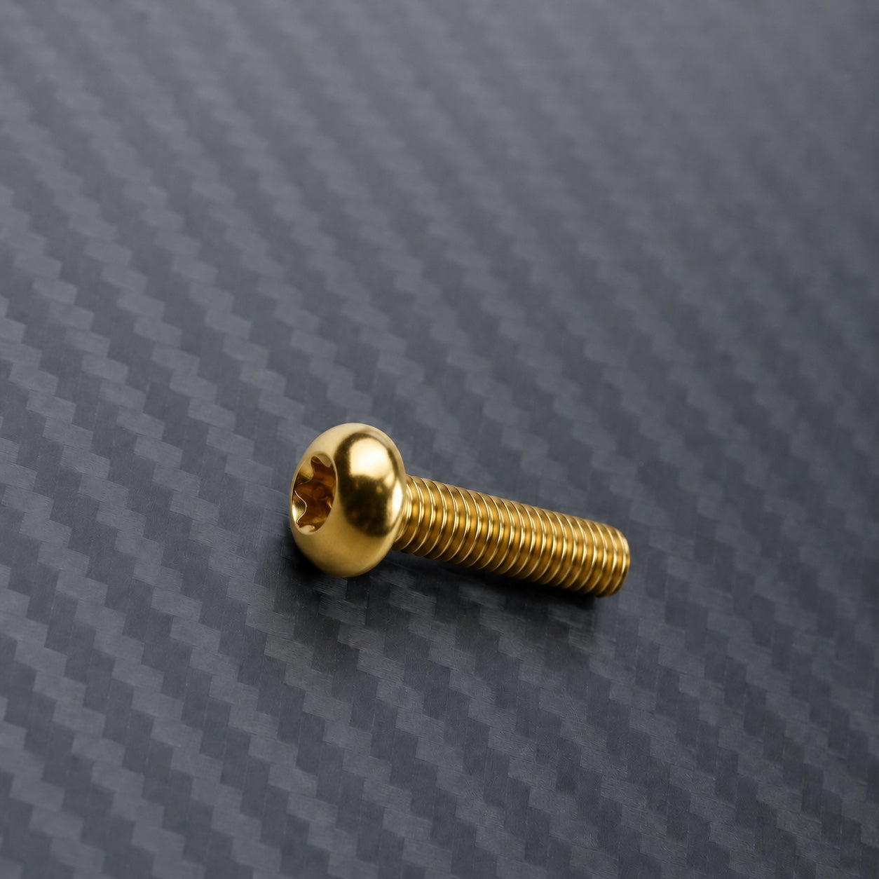 M8 Titanium Button Head Bolt – Gold
