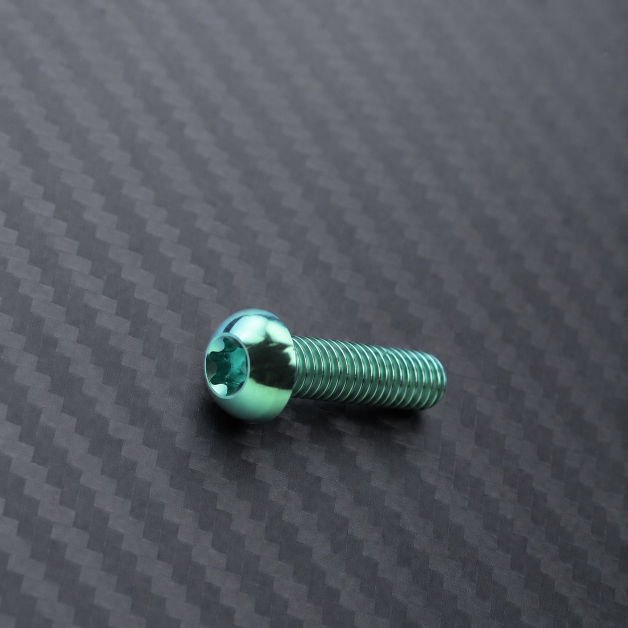 M8 Titanium Button Head Bolt – Green