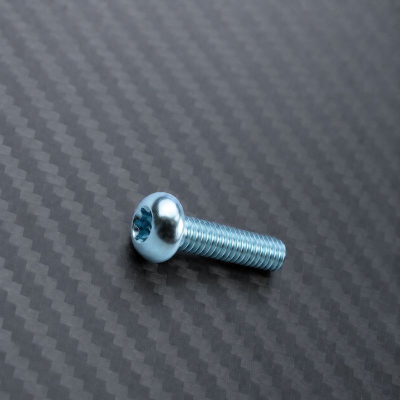 M5 Titanium Bottle Cage Bolt Set (12mm) - Ice Blue
