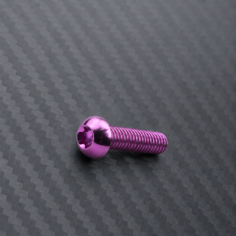 M5 Titanium Bottle Cage Bolt Set (12mm) - Magenta