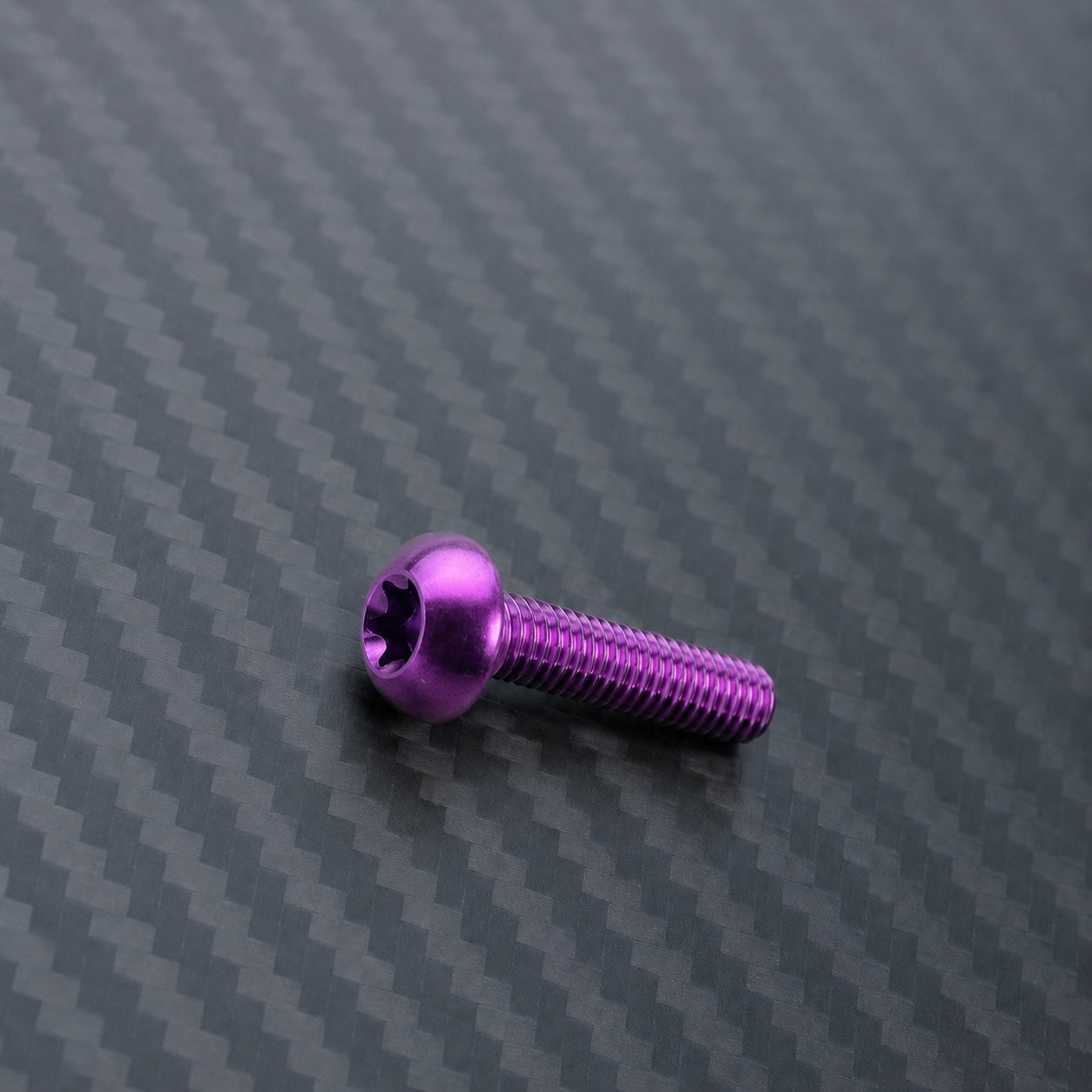 M8 Titanium Button Head Bolt – Purple