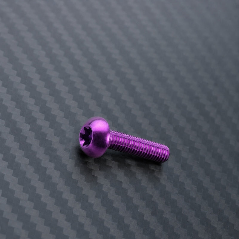 M5 Titanium Bottle Cage Bolt Set (12mm) - Purple