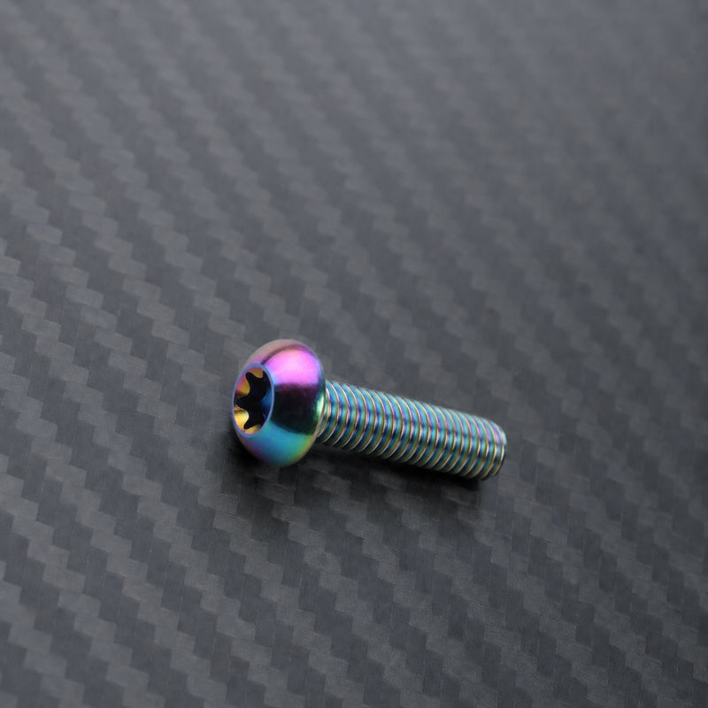 M5 Titanium Bottle Cage Bolt Set (12mm) - Rainbow