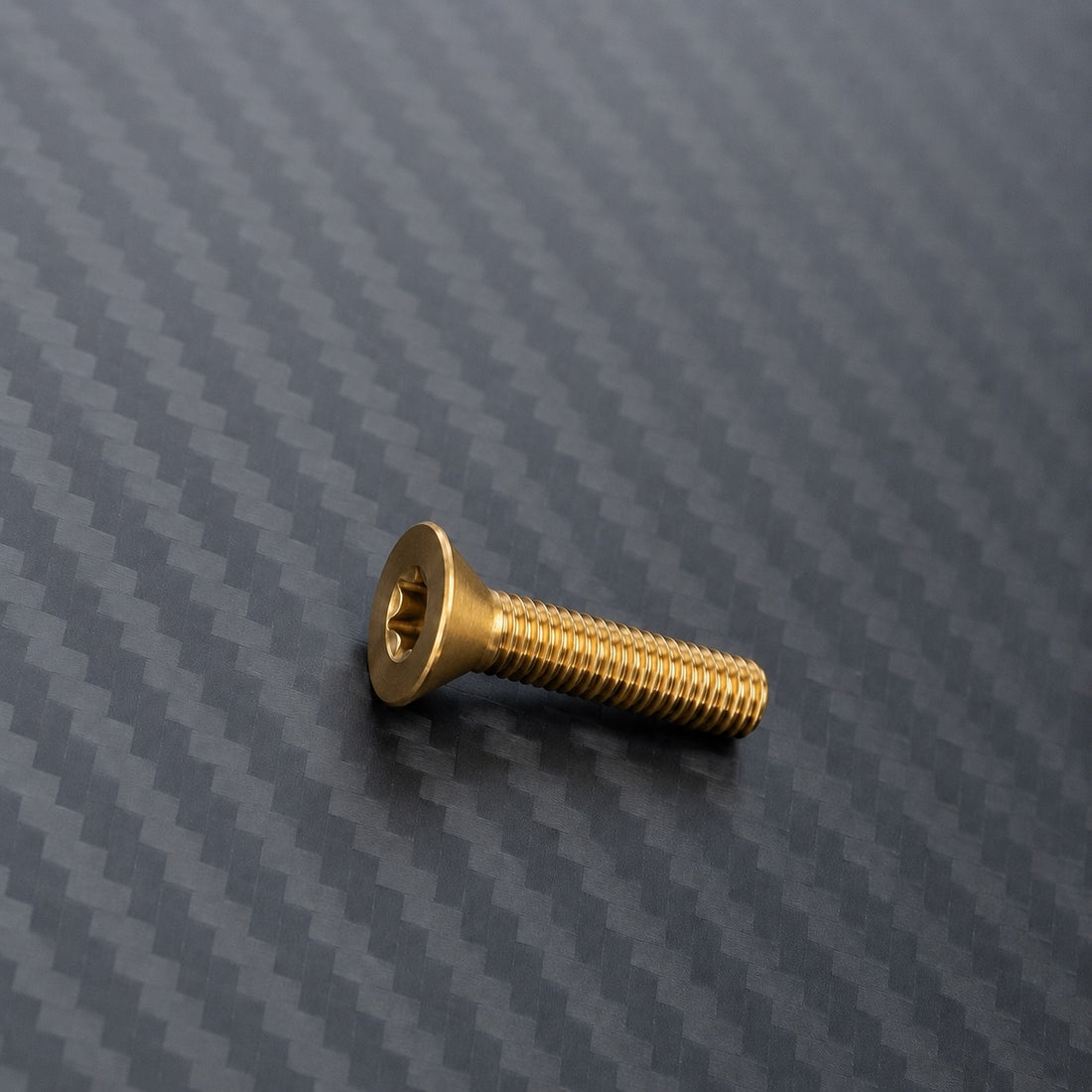 M8 Titanium Countersunk Bolt – Gold