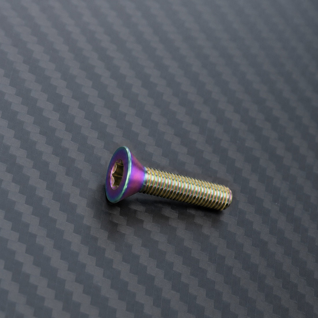 M8 Titanium Countersunk Bolt – Rainbow