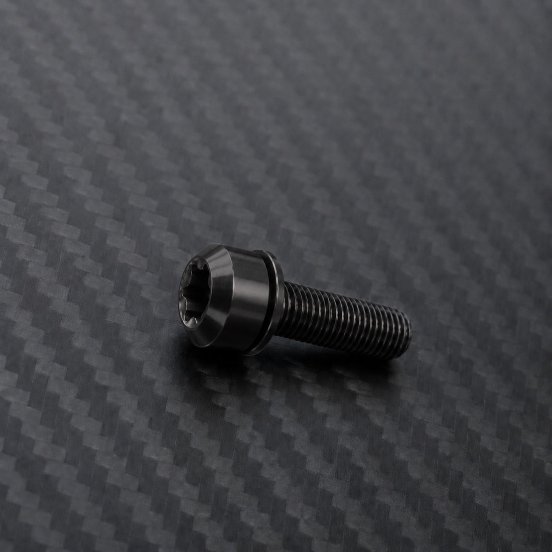 M5 Titanium Dome Head Bolt – With Washer – Raw Titanium