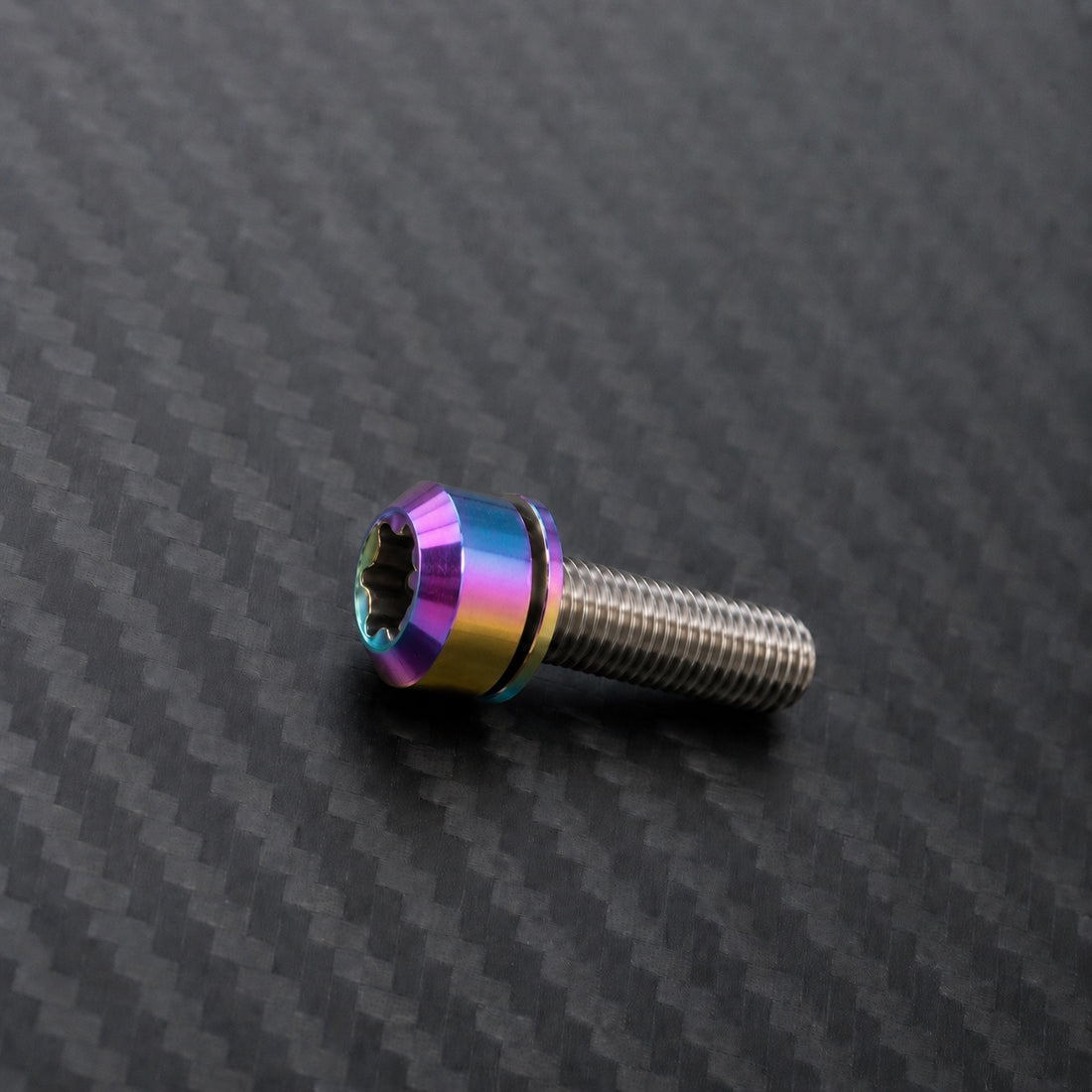 M5 Titanium Dome Head Bolt – With Washer – Rainbow