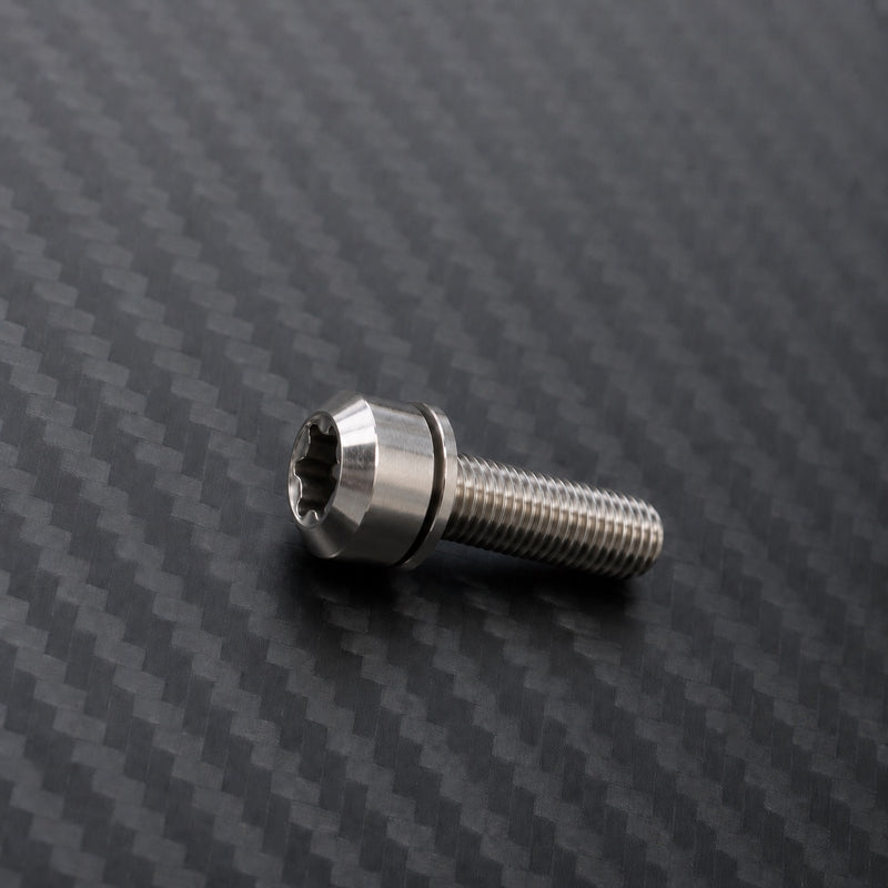 M5 Titanium Stem Bolt Kit (6pcs, 18mm) - Raw