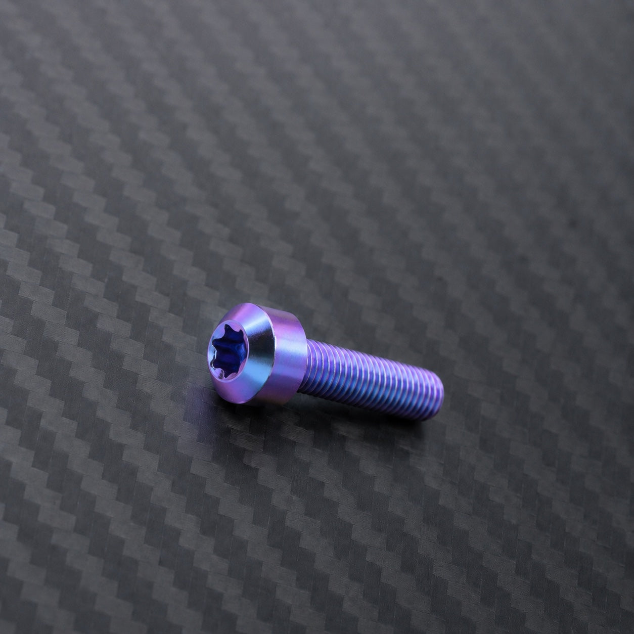 M10 Titanium Dome Head Bolt – Pitch 1.5 – Blue Purple