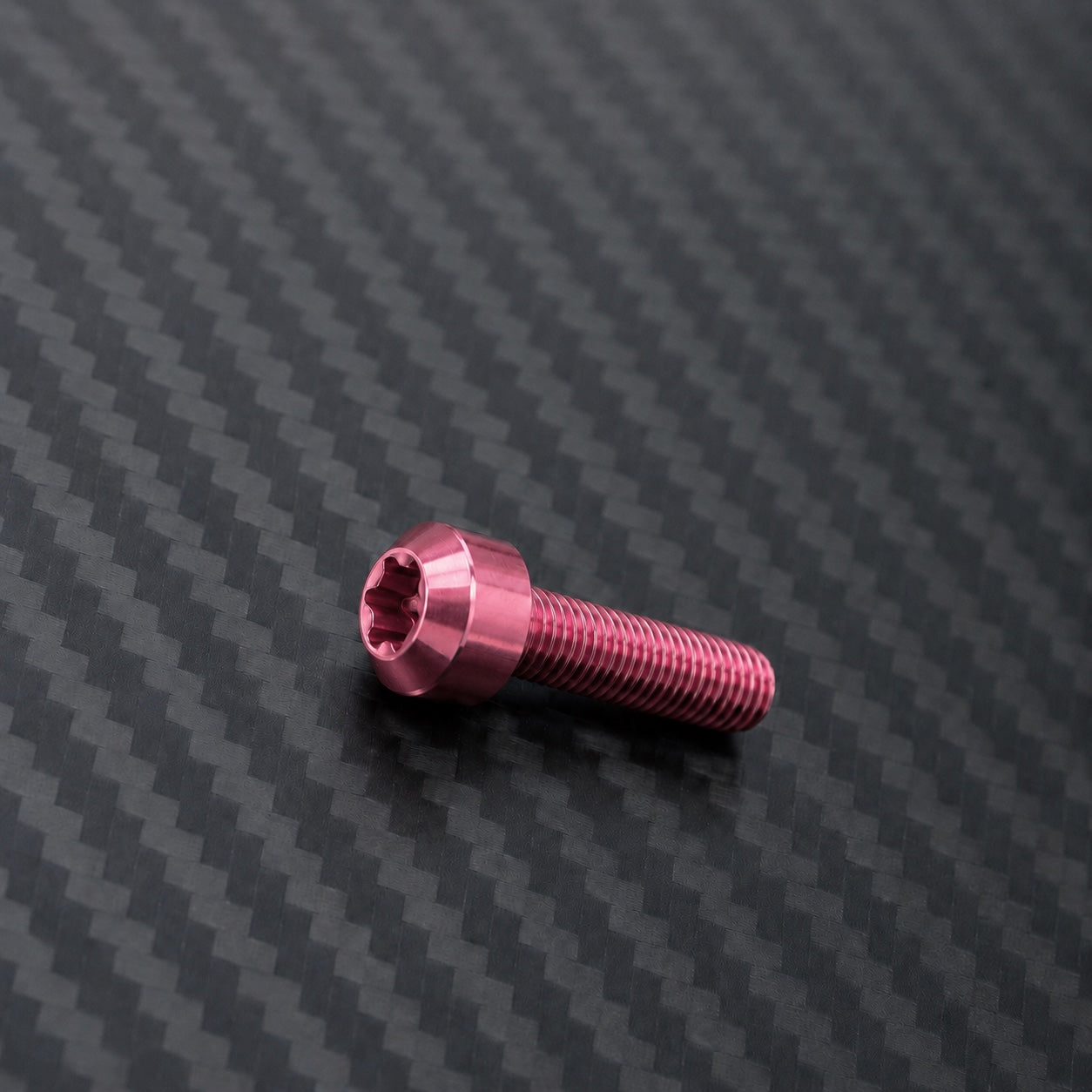 M10 Titanium Dome Head Bolt – Pitch 1.5 – Champagne Pink