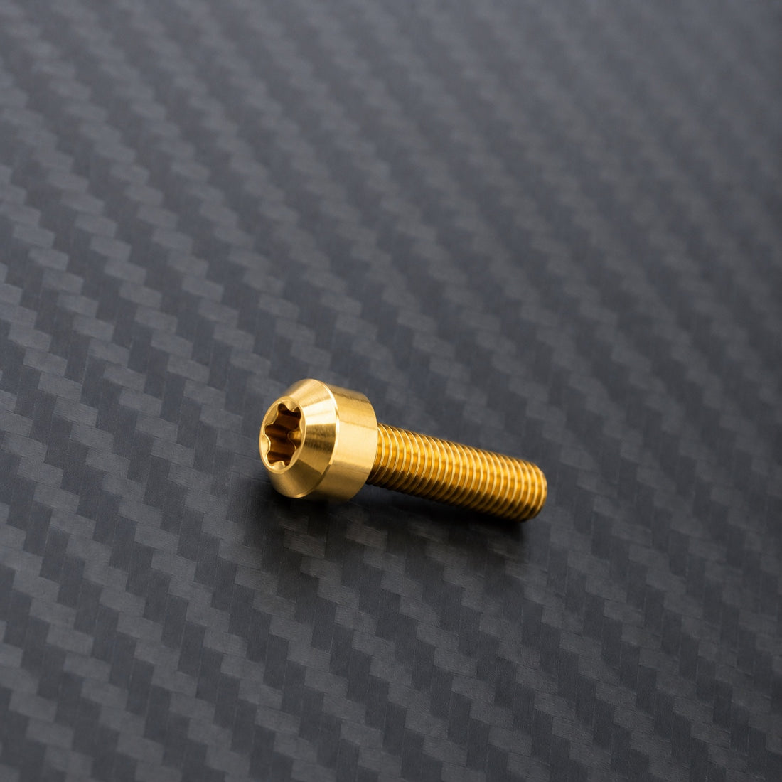 M10 Titanium Dome Head Bolt – Pitch 1.5 – Gold