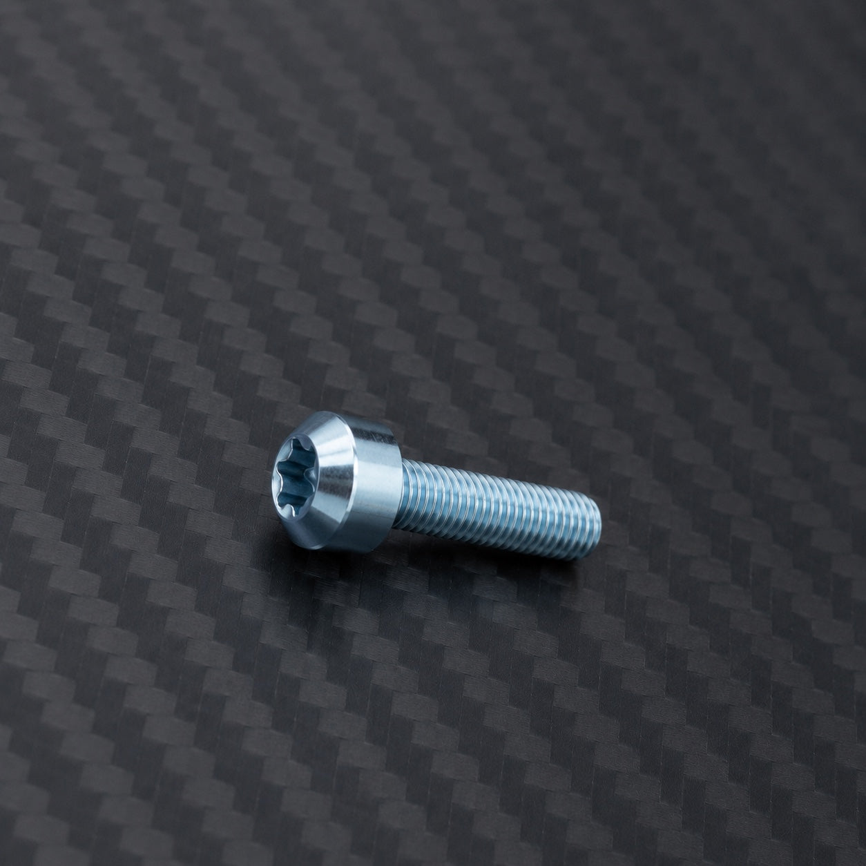 M10 Titanium Dome Head Bolt – Pitch 1.5 – Ice Blue