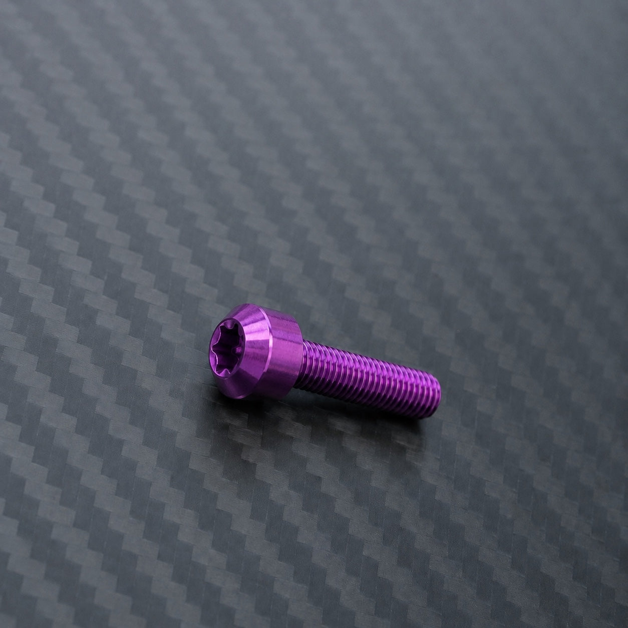 M10 Titanium Dome Head Bolt – Pitch 1.5 – Purple