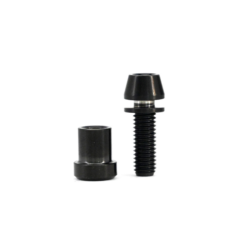 M5 Titanium Stem Clamp Bolt Set - Raw