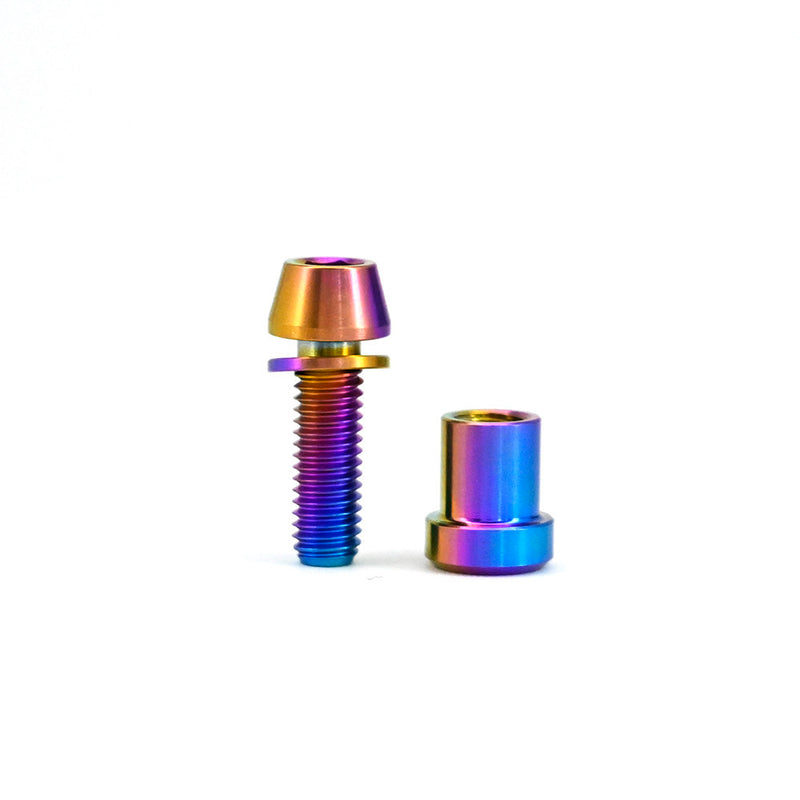 M5 Titanium Stem Clamp Bolt Set - Candy Gloss