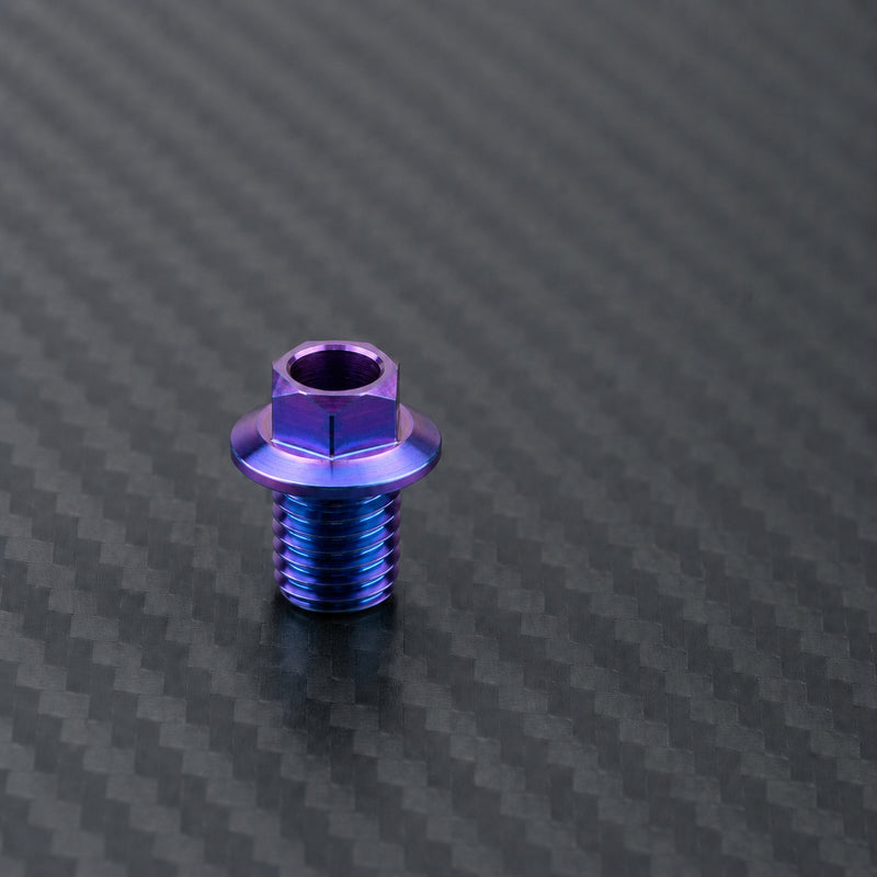 Titanium Brake Hose Bolt M9 Coarse for Shimano Road - Blue Purple
