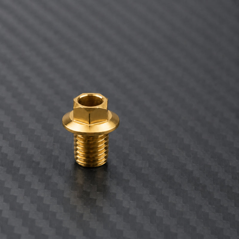 Titanium Brake Hose Bolt M9 Coarse for Shimano Road - Gold