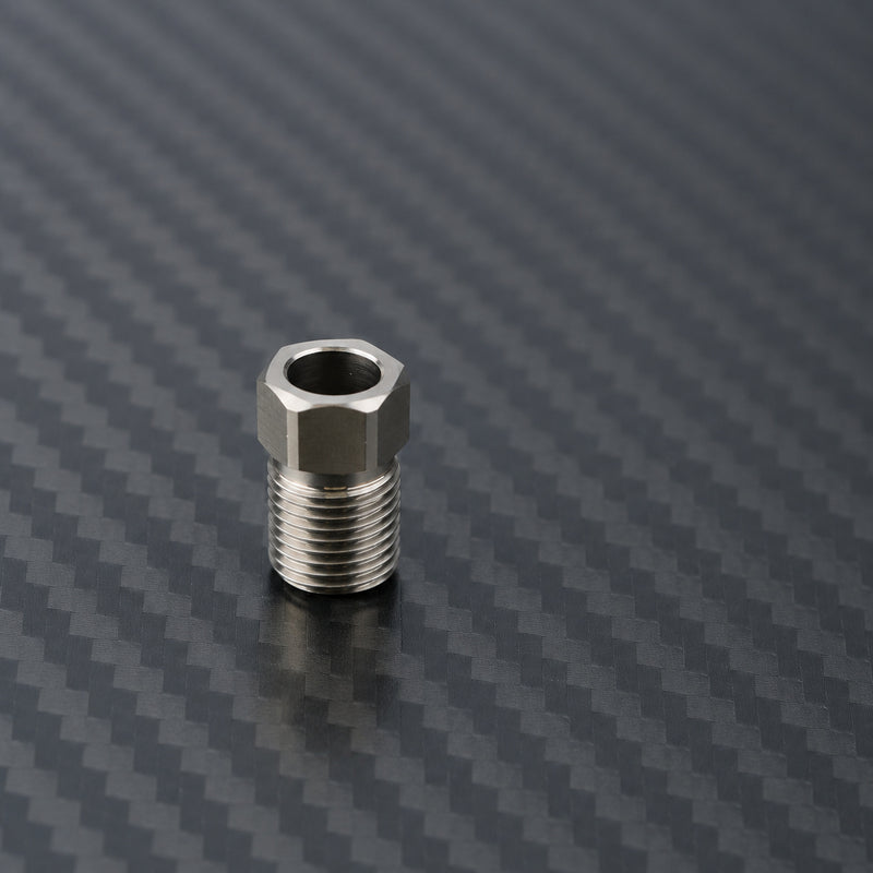 Titanium Brake Hose Bolt M8 Fine for SRAM Road - Raw Titanium