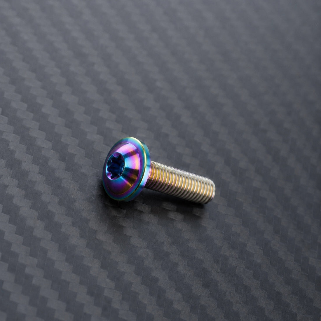 M10 Titanium Flanged Button Head Bolt – Pitch 1.5 – Rainbow
