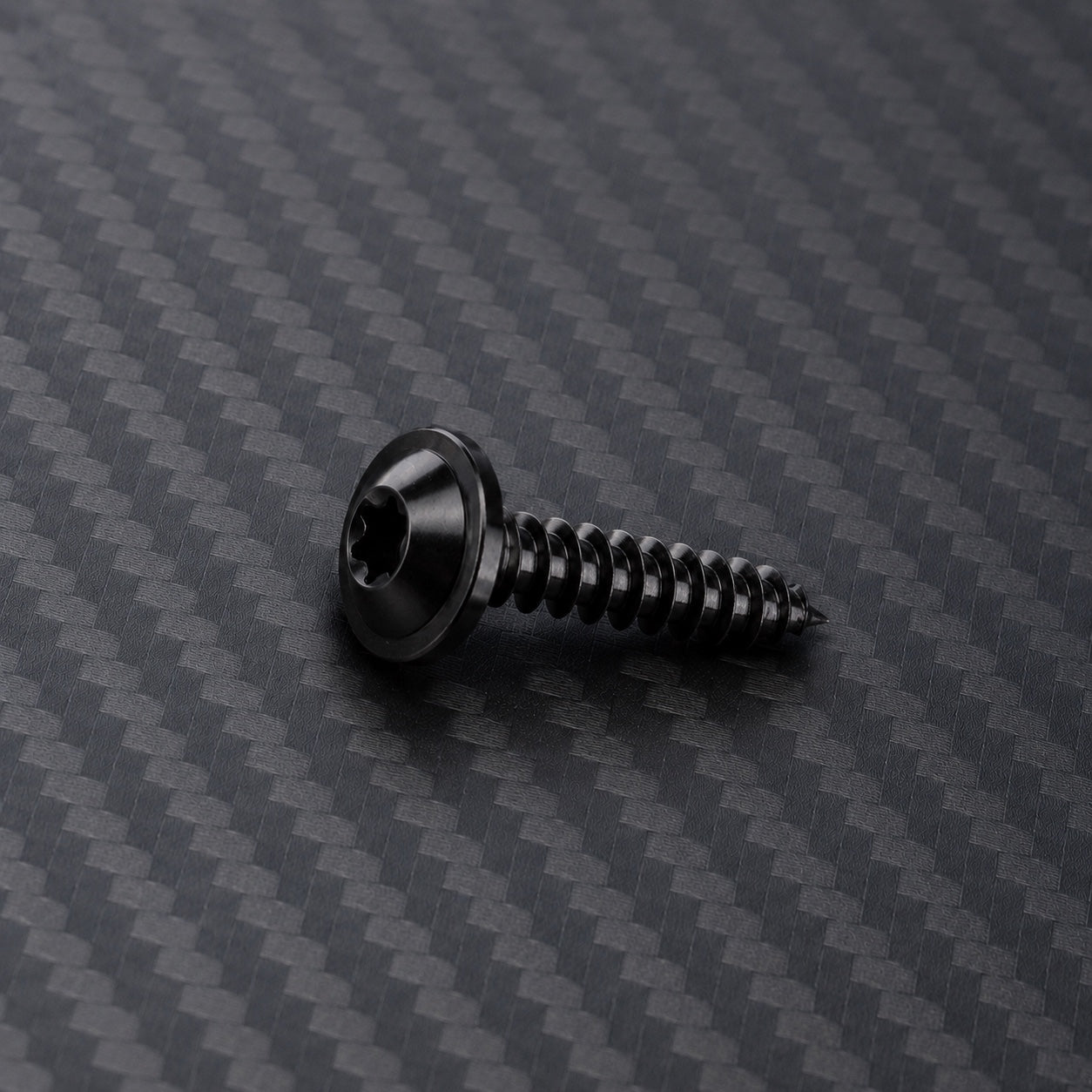 M6 Titanium Flanged Button Head Self-Tapping Screw – Black