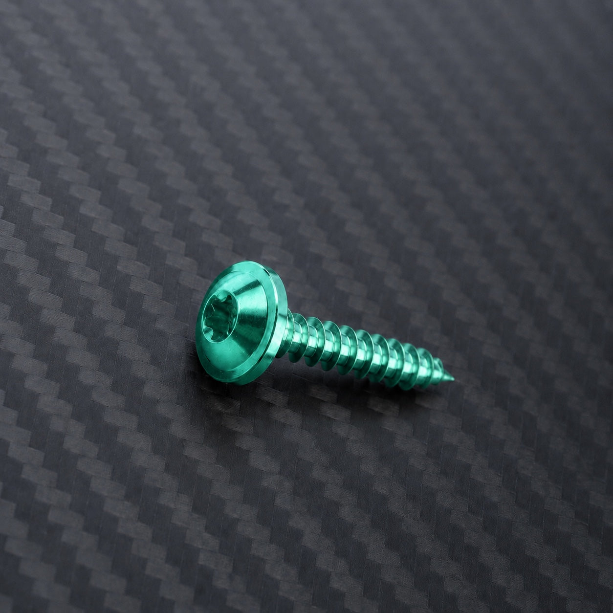 M6 Titanium Flanged Button Head Self-Tapping Screw – Green
