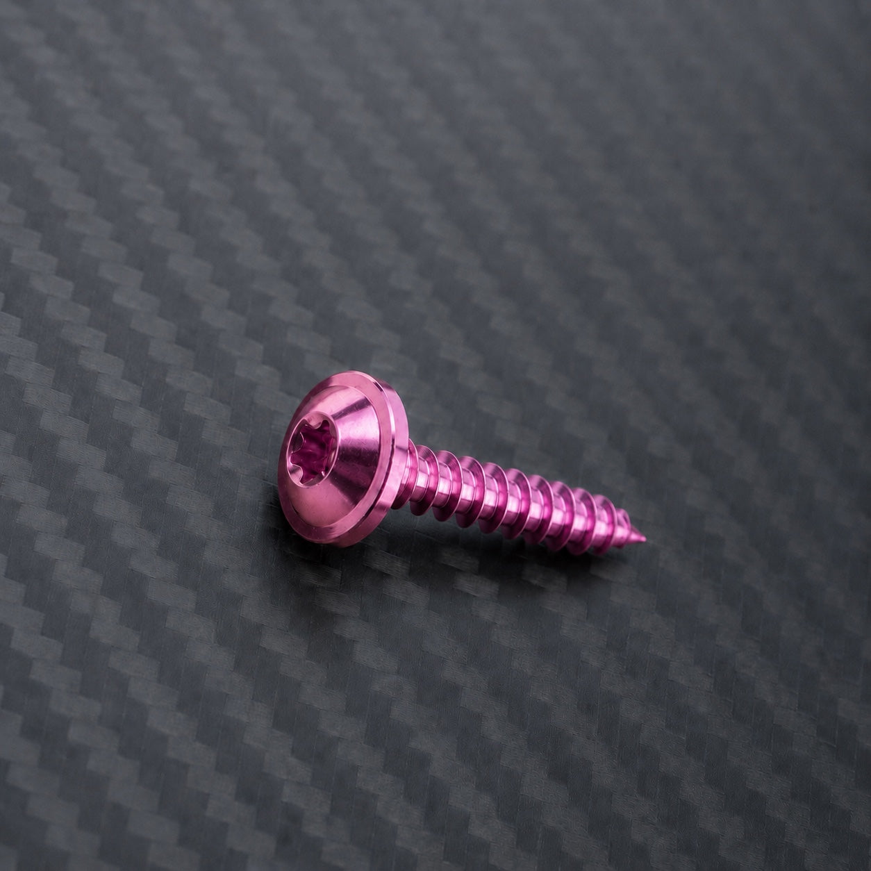 M6 Titanium Flanged Button Head Self-Tapping Screw – Magenta