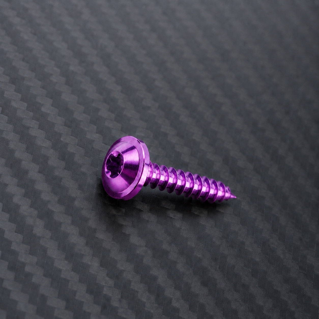 M6 Titanium Flanged Button Head Self-Tapping Screw – Purple