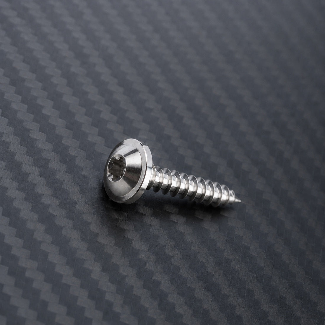 M6 Titanium Flanged Button Head Self-Tapping Screw – Raw Titanium