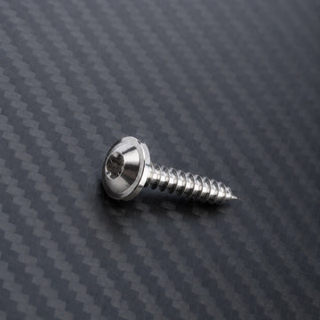 M6 Titanium Flanged Button Head Self-Tapping Screw – Raw Titanium