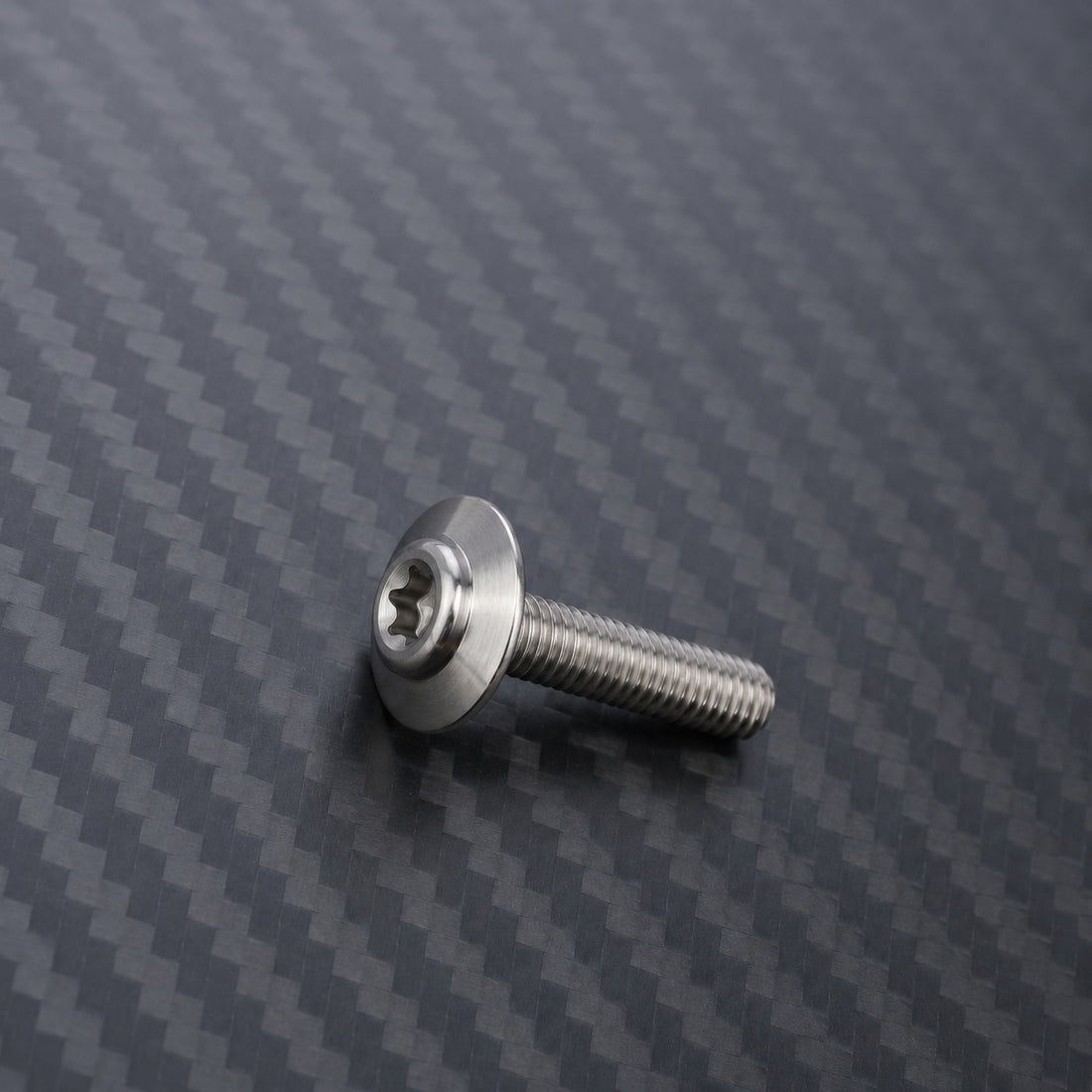 M6 Titanium Large Flange Button Head Bolt – Raw Titanium