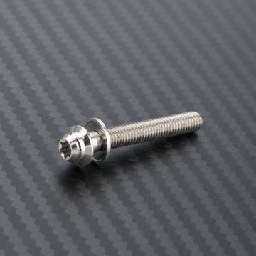 Titanium Flat Mount Caliper Bolt Hardware - Raw Titanium