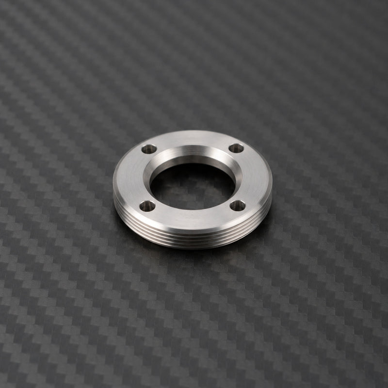 SRAM Titanium DUB Crank Cap & 8-Bolt Spider Hardware - Raw Titanium