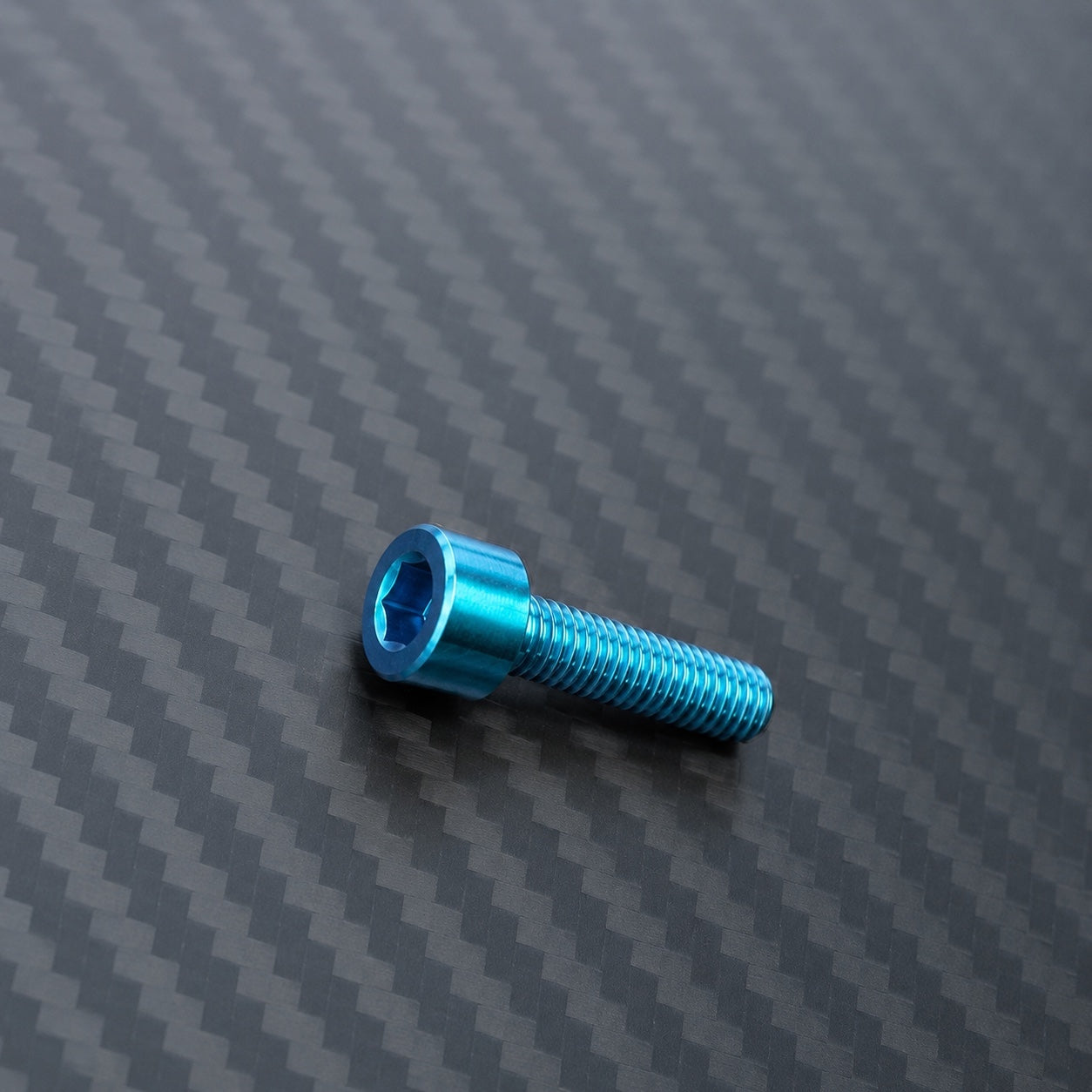 M10 Titanium Socket Cap Bolt – Pitch 1.5 – Aqua Blue