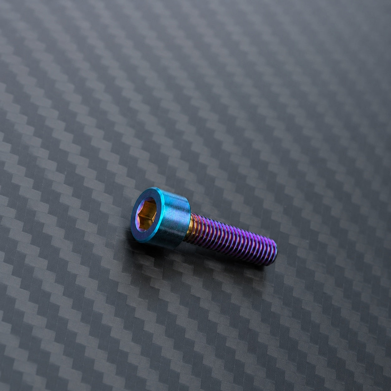 M10 Titanium Socket Cap Bolt – Pitch 1.5 – Burnt Blue