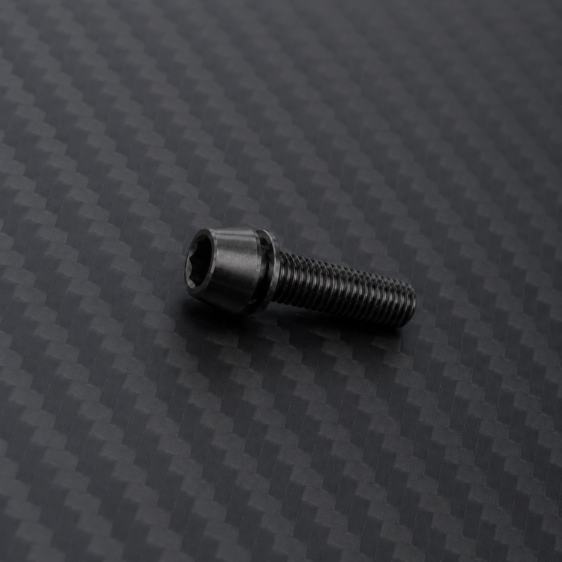 M5 Titanium Tapered Socket Cap Bolt – With Washer – Raw Titanium